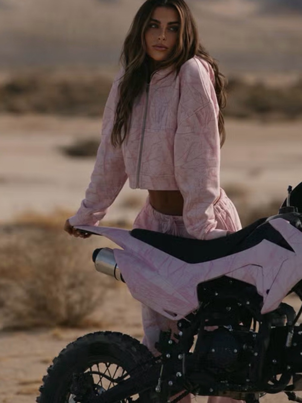 Dairy boy pink camo zip up hoodie